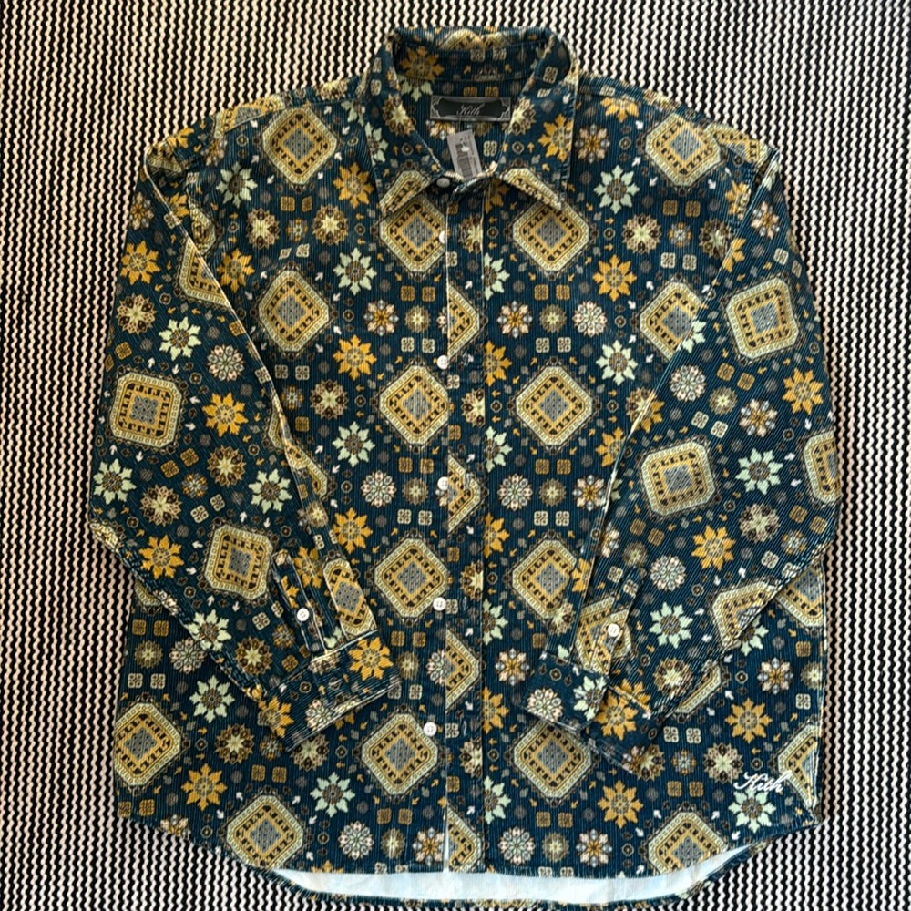 Kith printed corduroy over shirt